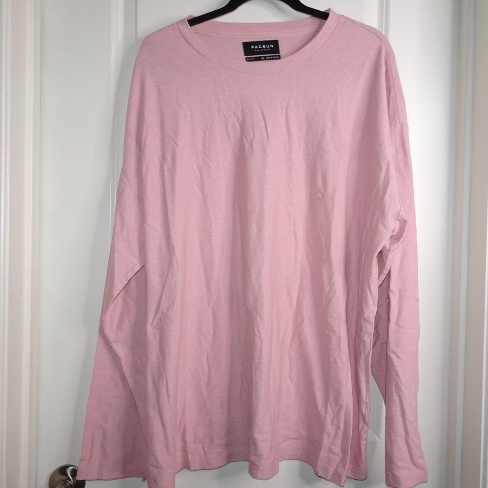 NWT PacSun Blush Pink Boxy Fit Long Sleeve Tee